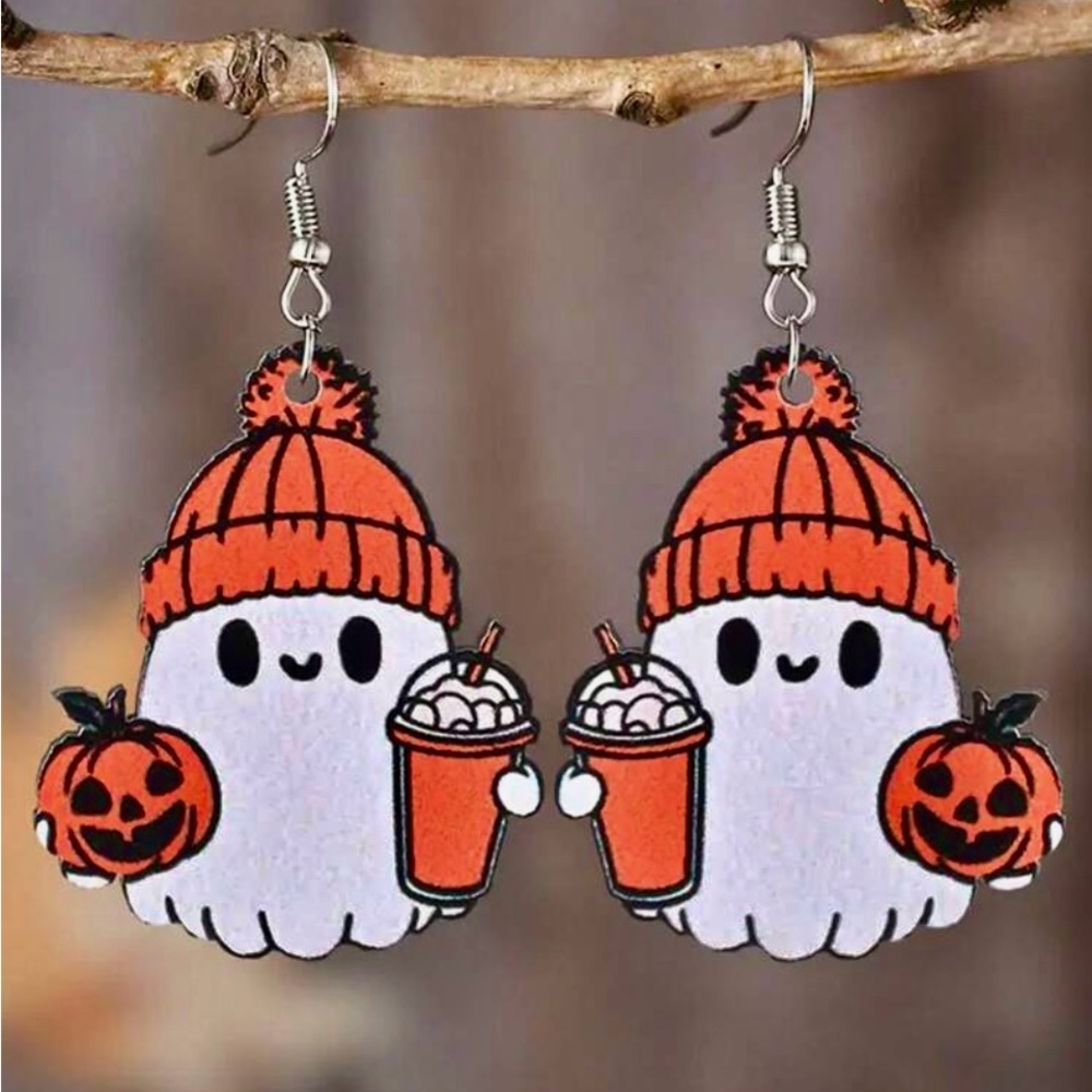 Cute Ghost Halloween Earrings